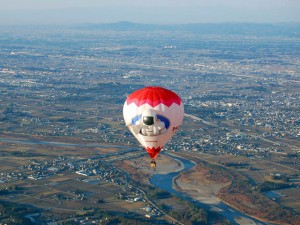 とちぎ熱気球インターナショナルチャンピオンシップ 宇都宮市鬼怒川上空1000ft